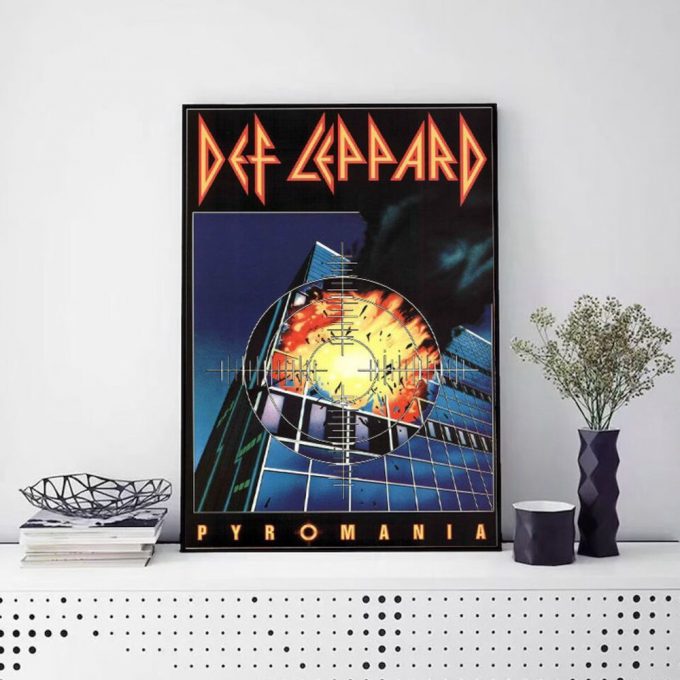 Def Leppard Pyromania Album Cover Rock Music Poster For Home Decor Gift, Def Leppard Pyromania Poster For Home Decor Gift 2