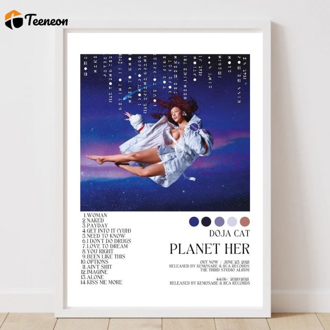 Doja Cat Poster For Home Decor Gift | Doja Cat | Planet Her Music Album Poster For Home Decor Gift| 1