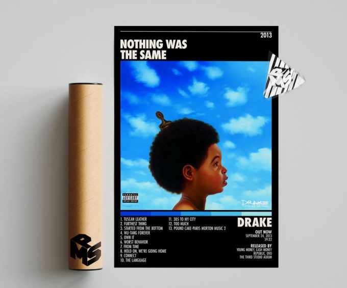 Drake Poster For Home Decor Gift | Nothing Was The Same Poster For Home Decor Gift 2