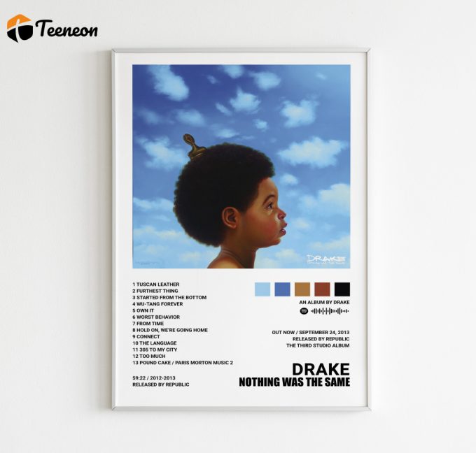 Drake Poster For Home Decor Gift - Nothing Was The Same Engaging And Stylish Art Print 1
