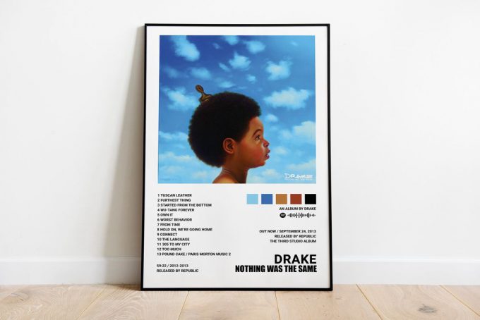 Drake Poster For Home Decor Gift - Nothing Was The Same Engaging And Stylish Art Print 2