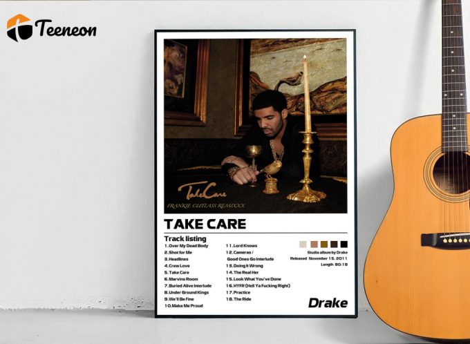 Drake - Take Care | Minimalist Album Cover Poster For Home Decor Gift 1