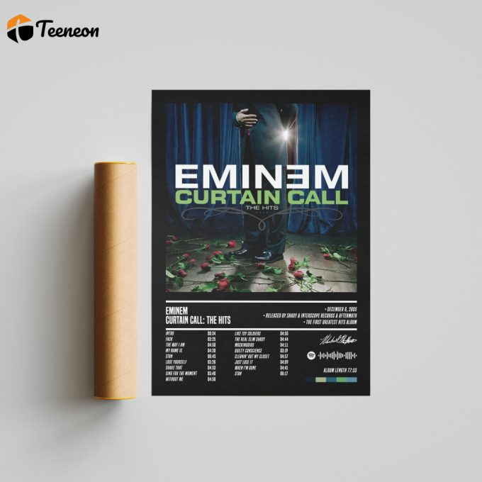 Eminem Curtain Call Poster: Stylish Home Decor Gift With Hit Songs Limited Edition 1