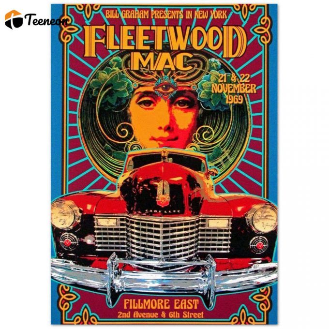 Fleetwood Mac Poster For Home Decor Gift | Music Album Cover Print | Tour Gig Poster For Home Decor Gift 1