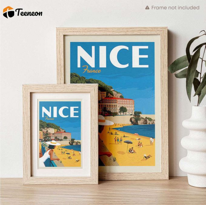 France: Nice Poster For Home Decor Gift Print, Countries Of The World Travel Poster 1