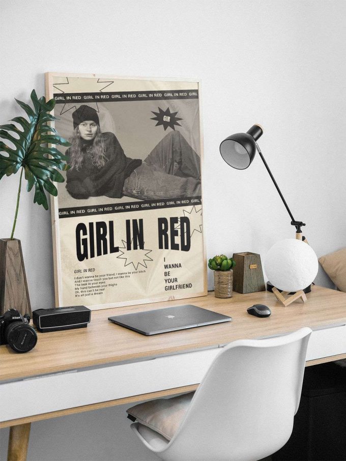 Girl In Red Poster For Home Decor Gift, Girl In Red Print, Girl In Red Decor 2