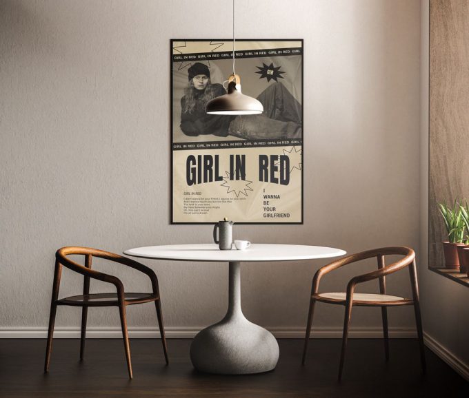 Girl In Red Poster For Home Decor Gift, Girl In Red Print, Girl In Red Decor 4