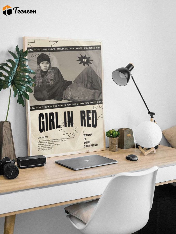 Girl In Red Poster For Home Decor Gift, Girl In Red Print, Girl In Red Decor 1