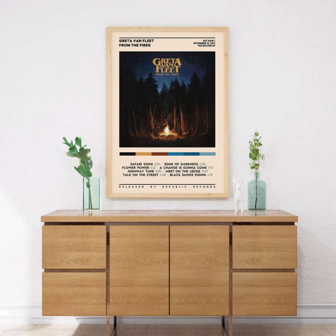 Greta Van Fleet - From The Fires Album Cover Poster: Perfect Home Decor Gift 2