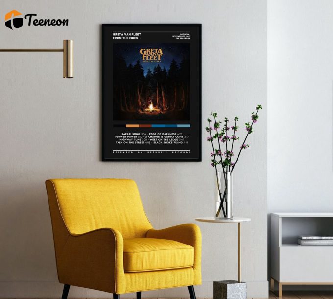 Greta Van Fleet - From The Fires Album Cover Poster: Perfect Home Decor Gift 1
