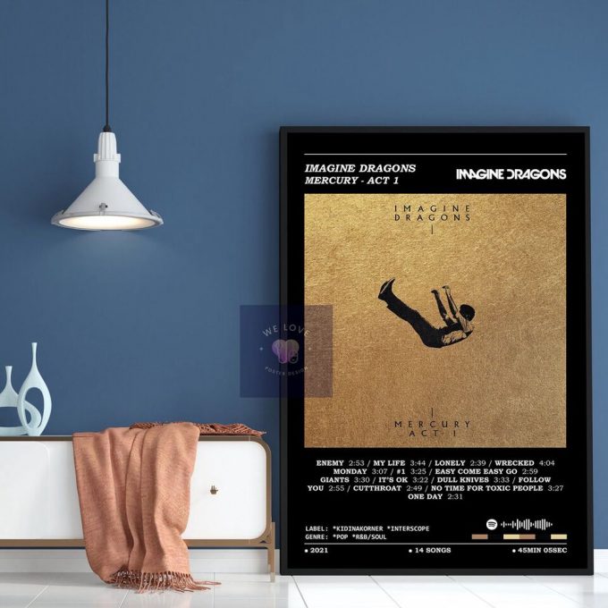 Imagine Dragons Poster For Home Decor Gift, Music Lover Poster For Home Decor Gift, Home Decor 2