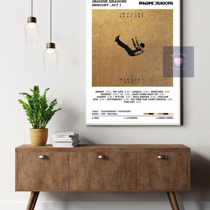 Imagine Dragons Poster For Home Decor Gift, Music Lover Poster For Home Decor Gift, Home Decor 3