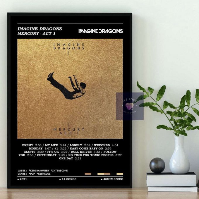 Imagine Dragons Poster For Home Decor Gift, Music Lover Poster For Home Decor Gift, Home Decor 5