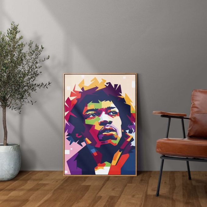 Jimmy Hendrix Poster For Home Decor Gift, Music Poster For Home Decor Gift Art, Band Poster For Home Decor Gift 2