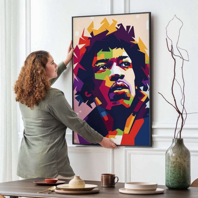 Jimmy Hendrix Poster For Home Decor Gift, Music Poster For Home Decor Gift Art, Band Poster For Home Decor Gift 3