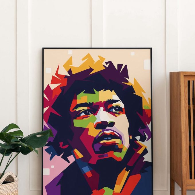 Jimmy Hendrix Poster For Home Decor Gift, Music Poster For Home Decor Gift Art, Band Poster For Home Decor Gift 4