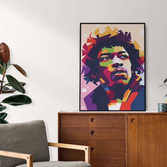 Jimmy Hendrix Poster For Home Decor Gift, Music Poster For Home Decor Gift Art, Band Poster For Home Decor Gift 5