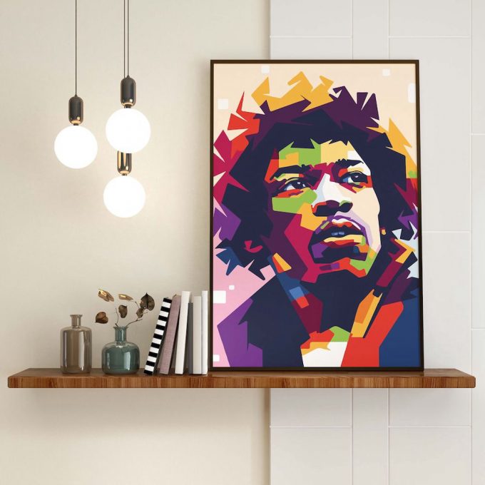 Jimmy Hendrix Poster For Home Decor Gift, Music Poster For Home Decor Gift Art, Band Poster For Home Decor Gift 6