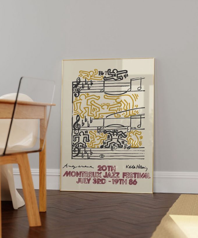 Keith Haring Jazz Festival Poster For Home Decor Gift 4