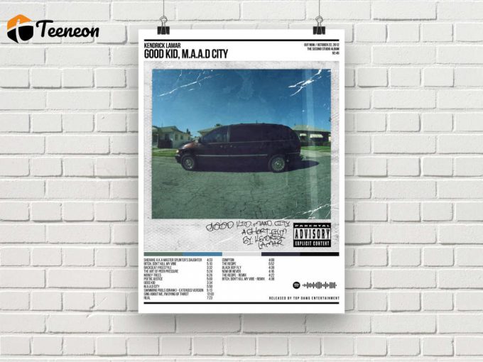 Kendrick Lamar Album Poster: Stylish Home Decor Gift