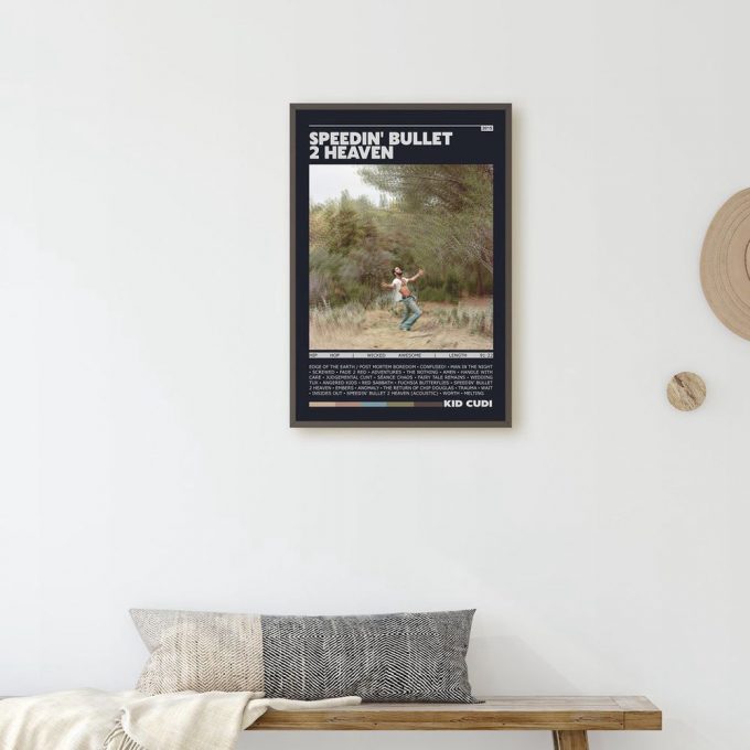 Kid Cudi Speedin Bullet 2 Heaven Poster For Home Decor Gift Print | Retro Album Poster For Home Decor Gift 4