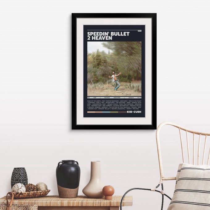 Kid Cudi Speedin Bullet 2 Heaven Poster For Home Decor Gift Print | Retro Album Poster For Home Decor Gift 5