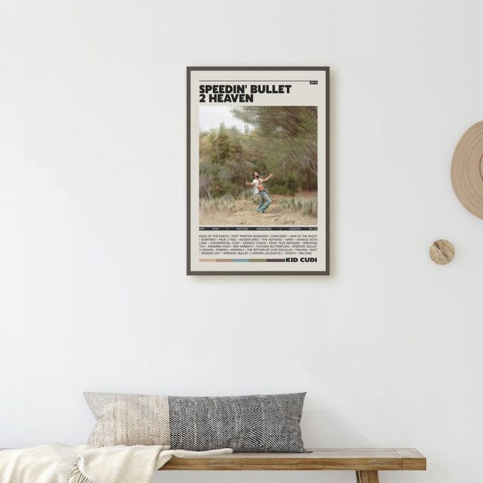 Kid Cudi Speedin Bullet 2 Heaven Poster For Home Decor Gift Print | Retro Album Poster For Home Decor Gift 6