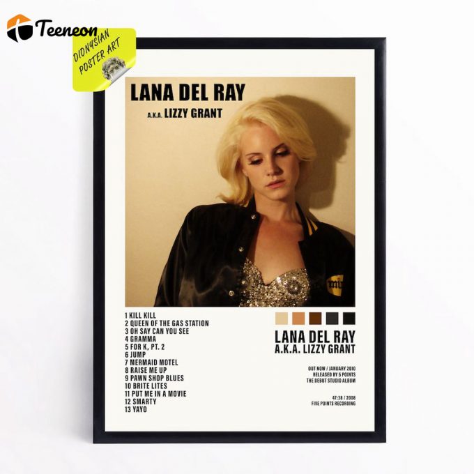 Lana Del Rey, Lana Del Ray A.k.a. Lizzy Grant | Album Cover Poster For Home Decor Gift 1
