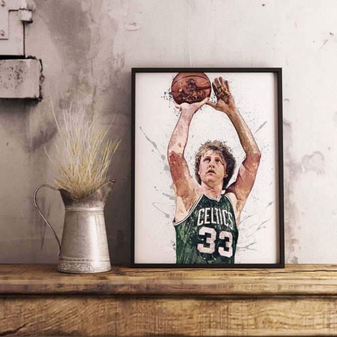 Score Big With A Larry Bird Home Decor Poster – Perfect Gift For Basketball Fans! 2