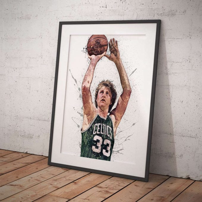 Score Big With A Larry Bird Home Decor Poster – Perfect Gift For Basketball Fans! 4