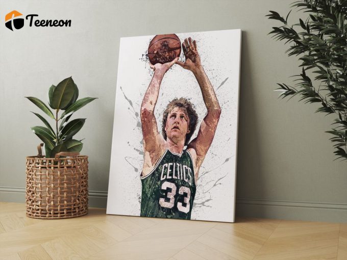 Score Big With A Larry Bird Home Decor Poster – Perfect Gift For Basketball Fans! 1