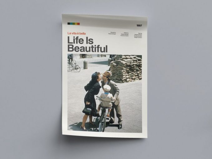 Life Is Beautiful Poster For Home Decor Gift, Modern Movie Poster For Home Decor Gift Print 2