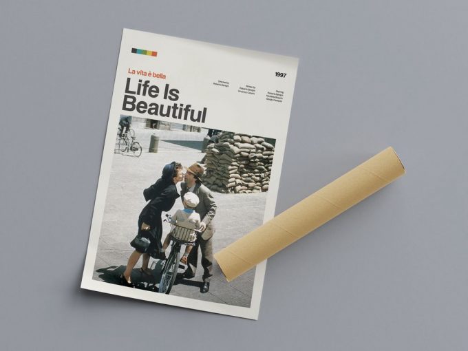 Life Is Beautiful Poster For Home Decor Gift, Modern Movie Poster For Home Decor Gift Print 3