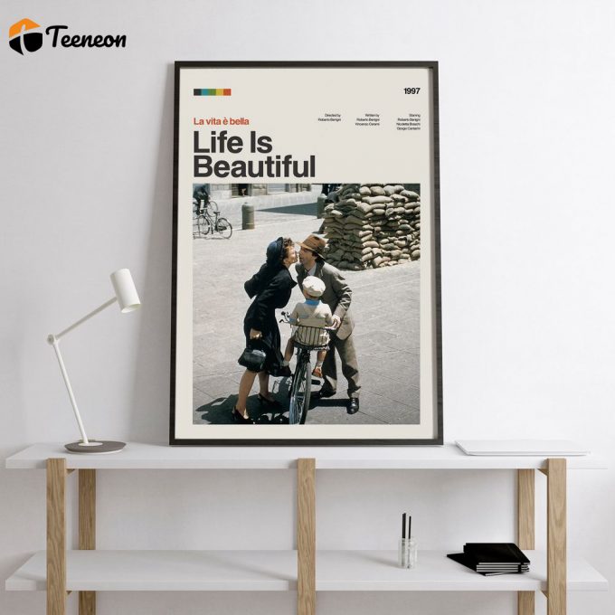 Life Is Beautiful Poster For Home Decor Gift, Modern Movie Poster For Home Decor Gift Print 1