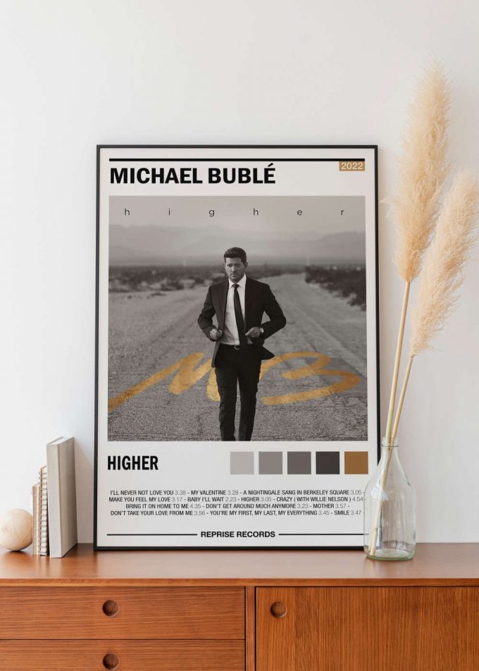 Micheal Buble - Higher Album Poster: Stylish Home Decor Gift 2