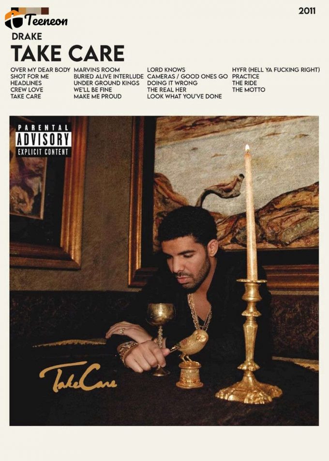 Minimalist Drake Take Care Album Art Poster - Stylish Home Decor Gift 1