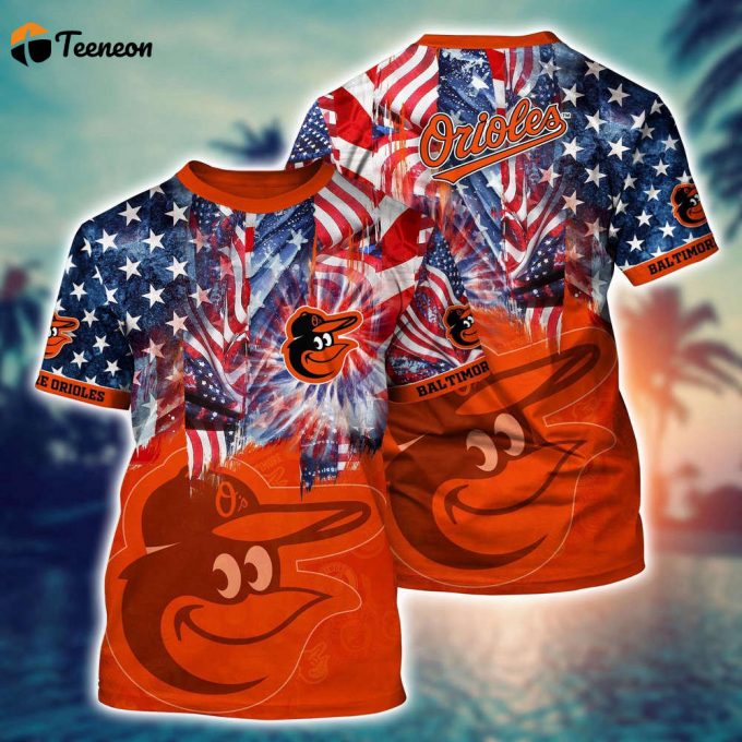 Mlb Baltimore Orioles 3D T-Shirt Hawaiian Heatwave For Fans Sports 1