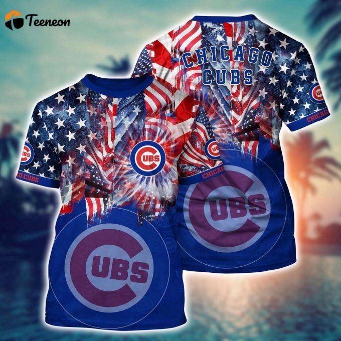 Mlb Chicago Cubs 3D T-Shirt Hawaiian Heatwave For Fans Sports 1