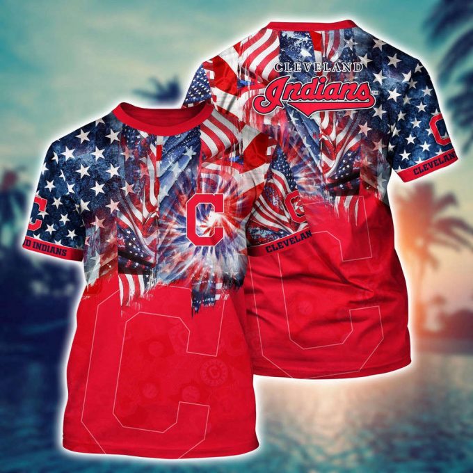 Mlb Cleveland Indians 3D T-Shirt Hawaiian Heatwave For Fans Sports 2