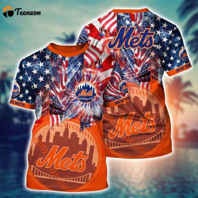 Mlb New York Mets 3D T-Shirt Hawaiian Heatwave For Fans Sports 1