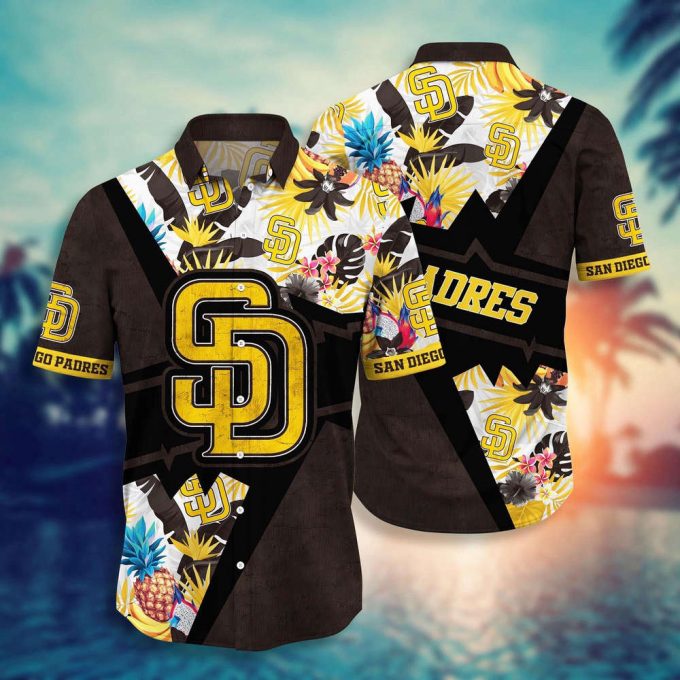 Mlb San Diego Padres Hawaiian Shirt Flower Swing Into Sunset For Fans 2