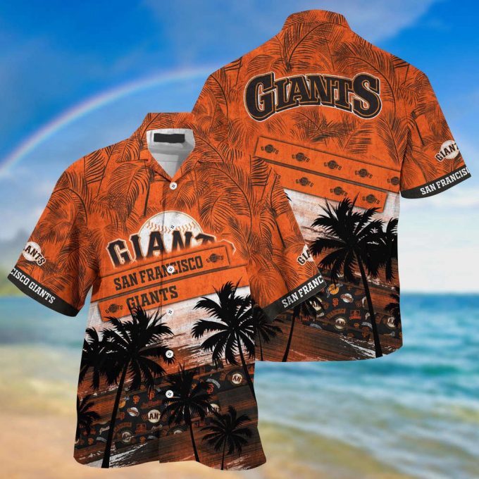 Mlb San Francisco Giants Hawaiian Shirt Palm Tree Pattern For Fans Sports 2