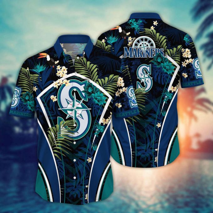 Mlb Seattle Mariners Hawaiian Shirt Flower Strike A Style Pose For Fans 2