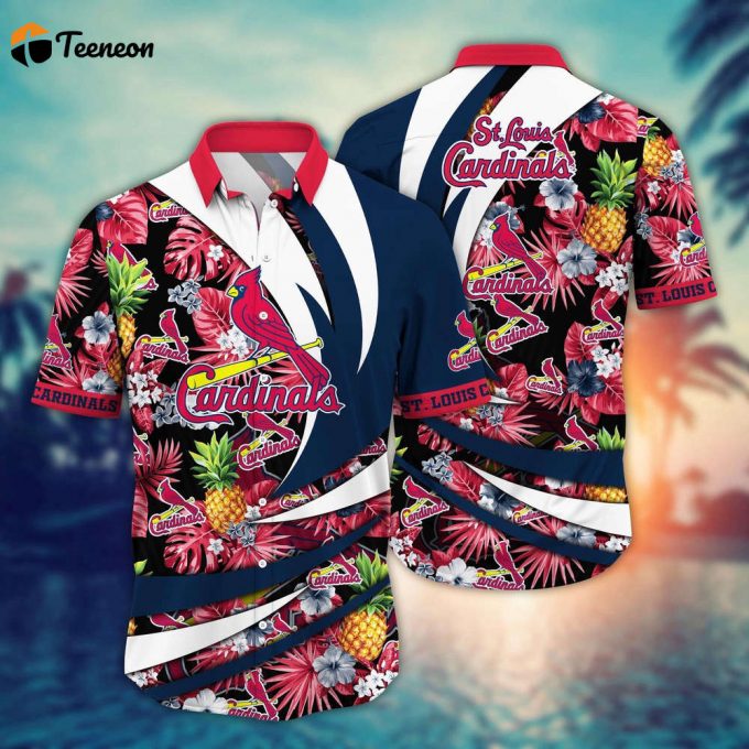 Mlb St. Louis Cardinals Hawaiian Shirt Flower Bloom In Glory For Fans 1