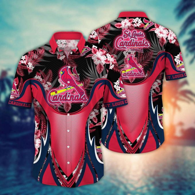 Mlb St. Louis Cardinals Hawaiian Shirt Flower Grandstand Glamour For Fans 2