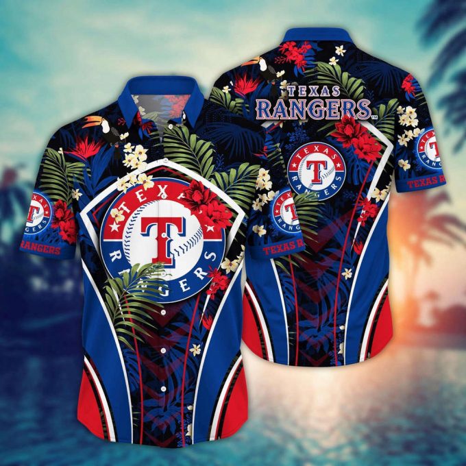 Mlb Texas Rangers Hawaiian Shirt Flower Strike A Style Pose For Fans 2