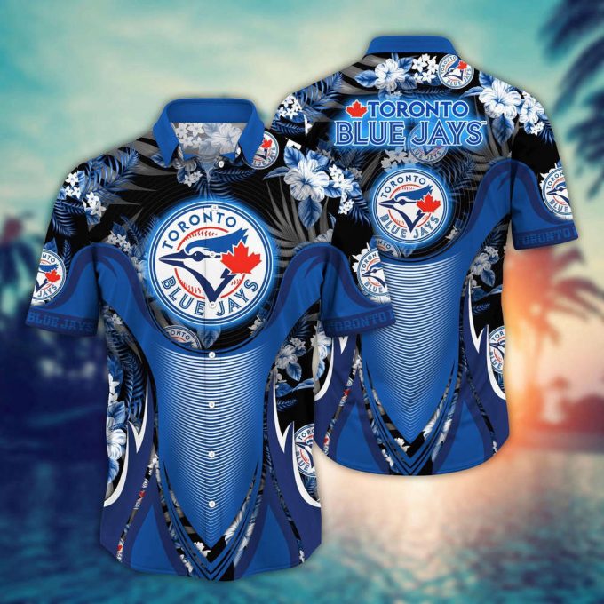 Mlb Toronto Blue Jays Hawaiian Shirt Flower Grandstand Glamour For Fans 2