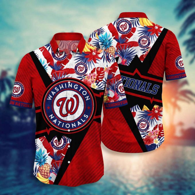 Mlb Washington Nationals Hawaiian Shirt Flower Swing Into Sunset For Fans 2