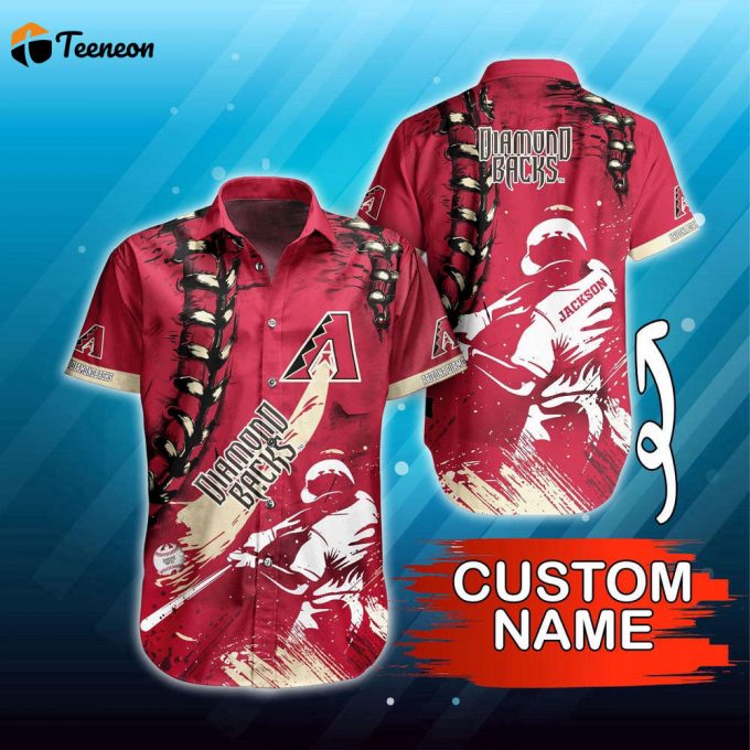 Personalized Mlb Arizona Diamondbacks Hawaiian Shirt Summer Symphony For Fans 1