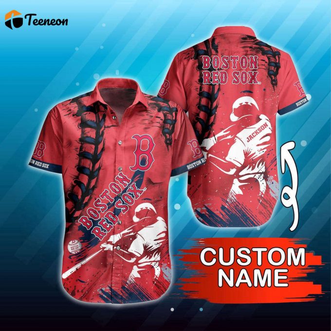 Personalized Mlb Boston Red Sox Hawaiian Shirt Summer Symphony For Fans 1